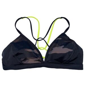 NWOT Athleta Freestyle Camo Triangle Bikini Swimsuit Top Swim Neutral